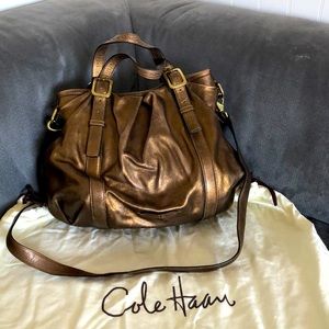 Cole Haan Bronze Satchel Bag
